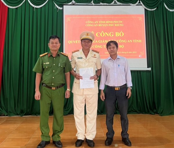 Trung tá Dương Thành Nam được điều động giữ chức Phó trưởng Công an xã Long Hưng.