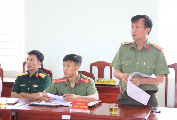 Hội đồng nghĩa vụ quân sự huyện Phú Riềng xét duyệt chính trị quân sự năm 2024.