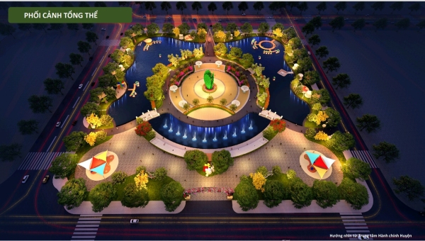 Khởi động xây dựng công viên quảng trường trung tâm huyện Phú Riềng.
