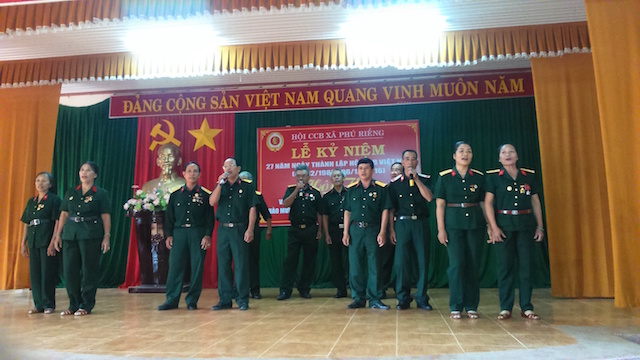 Hội CCB xã Phú Riềng tổ chức Hội thi “Tiếng hát Cựu chiến binh” lần thứ 3 năm 2016.