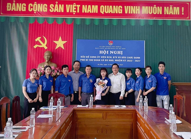 Đoàn thanh niên xã Bù Nho bầu bổ sung chức danh Phó Bí Thư Đoàn, nhiệm kỳ 2022- 2027