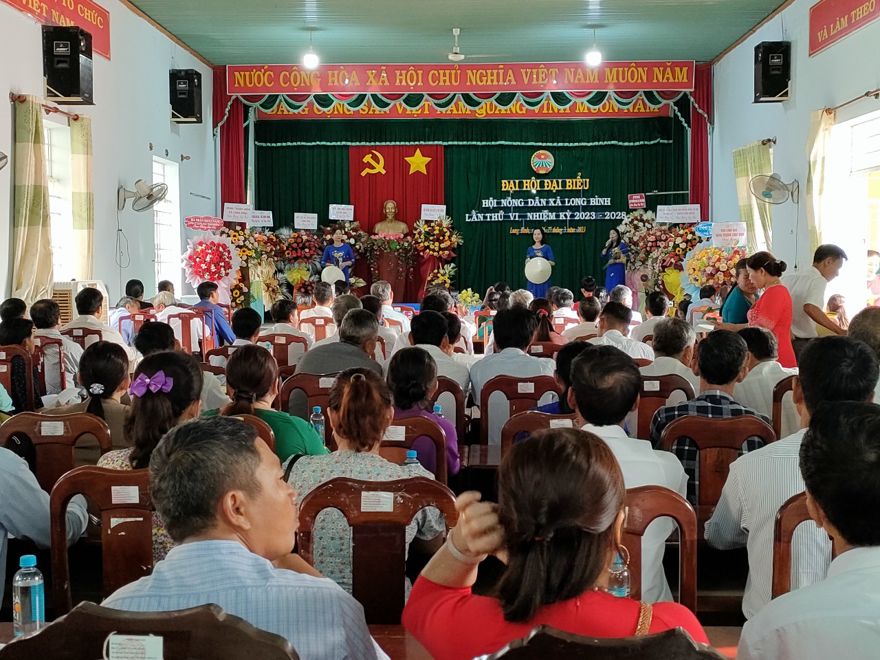 Đại hội đại biểu Hội Nông dân xã Long Bình lần thứ VI nhiệm kỳ 2023 – 2028