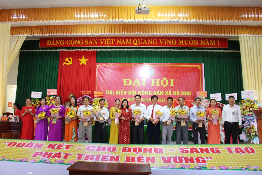 Đồng chí Ninh Quốc Hòa tái cử chức danh Chủ tịch Hội Nông dân xã Bù Nho, nhiệm kỳ 2023-2028
