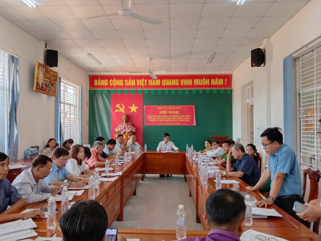 Đảng ủy xã Bù Nho họp Ban chấp hành Đảng bộ mở rộng lần thứ VI