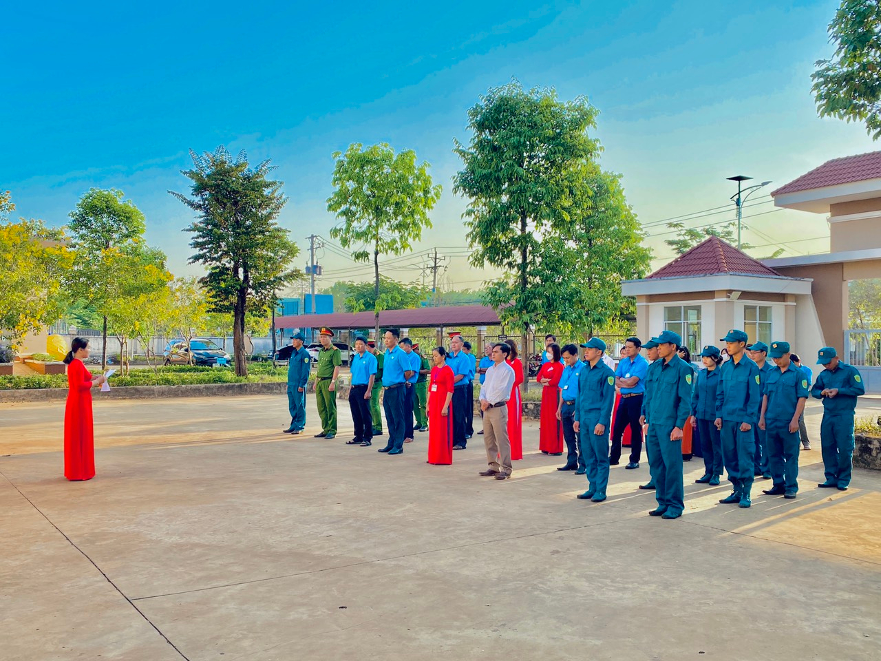UBND xã Bù Nho tổ chức chào cờ đầu tháng 3/2023