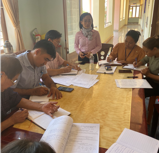 Tổ chức kiểm tra, giám sát hoạt động tín dụng chính sách tại xã Phước Tân
