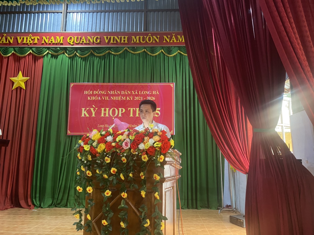 Hội đồng nhân dân xã Long Hà tổ chức kỳ họp thứ 5 HĐND xã khóa VII nhiệm kỳ 2021 - 2026