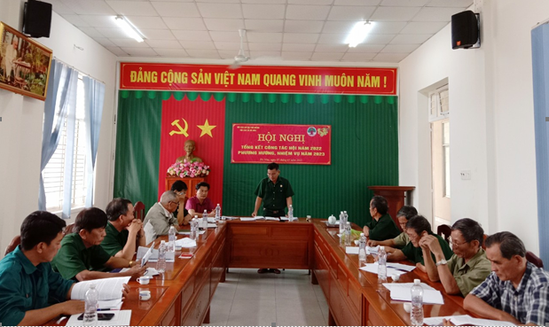 Hội Cựu Chiến binh xã Bù Nho tổ chức tổng kết công tác Hội năm 2022