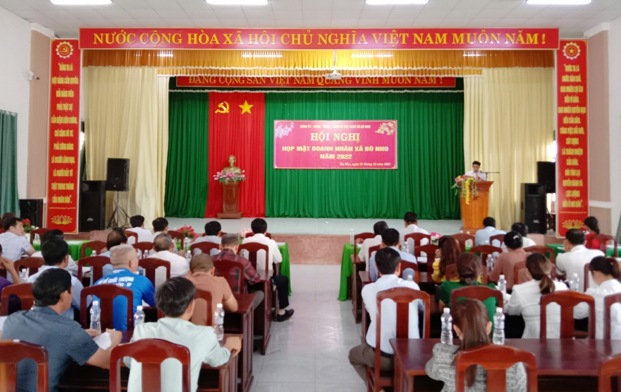 Xã Bù Nho tổ chức họp mặt Doanh nhân năm 2022