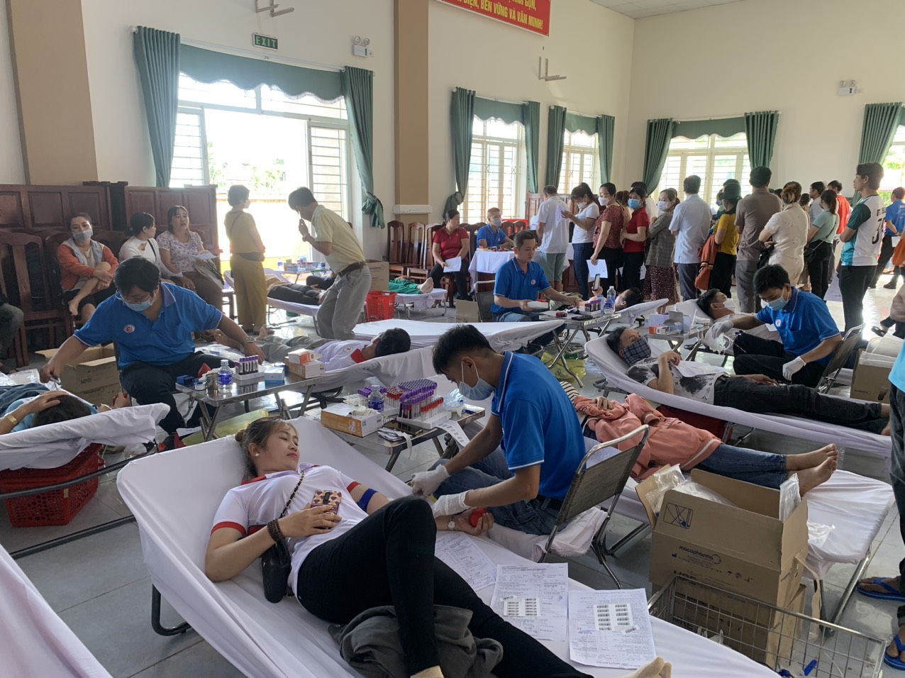 Phú Riềng thu được 481 đơn vị máu tình nguyện đợt 3 năm 2022