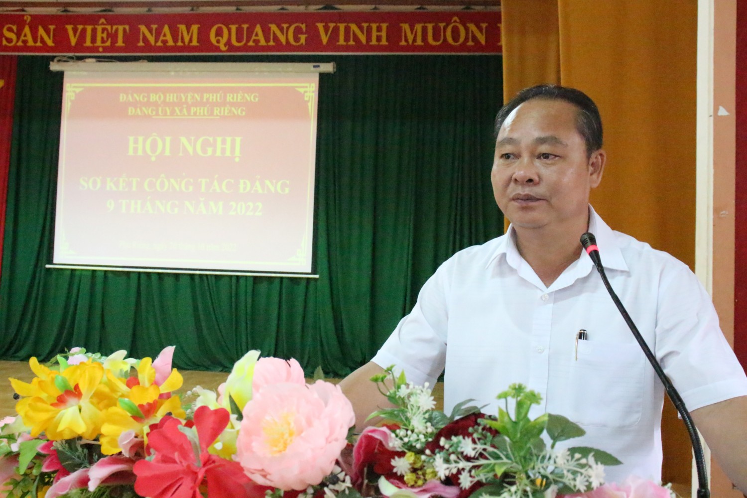 Xã Phú Riềng sơ kết công tác Đảng 9 tháng năm 2022.