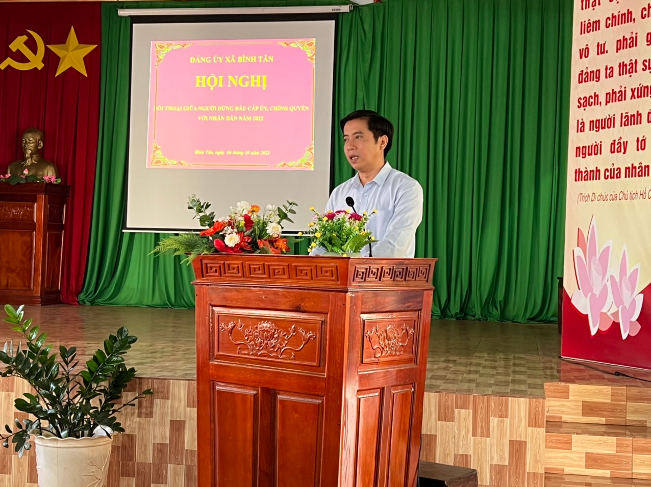 Bình Tân: Tổ chức hội nghị đối thoại với các tầng lớp nhân dân