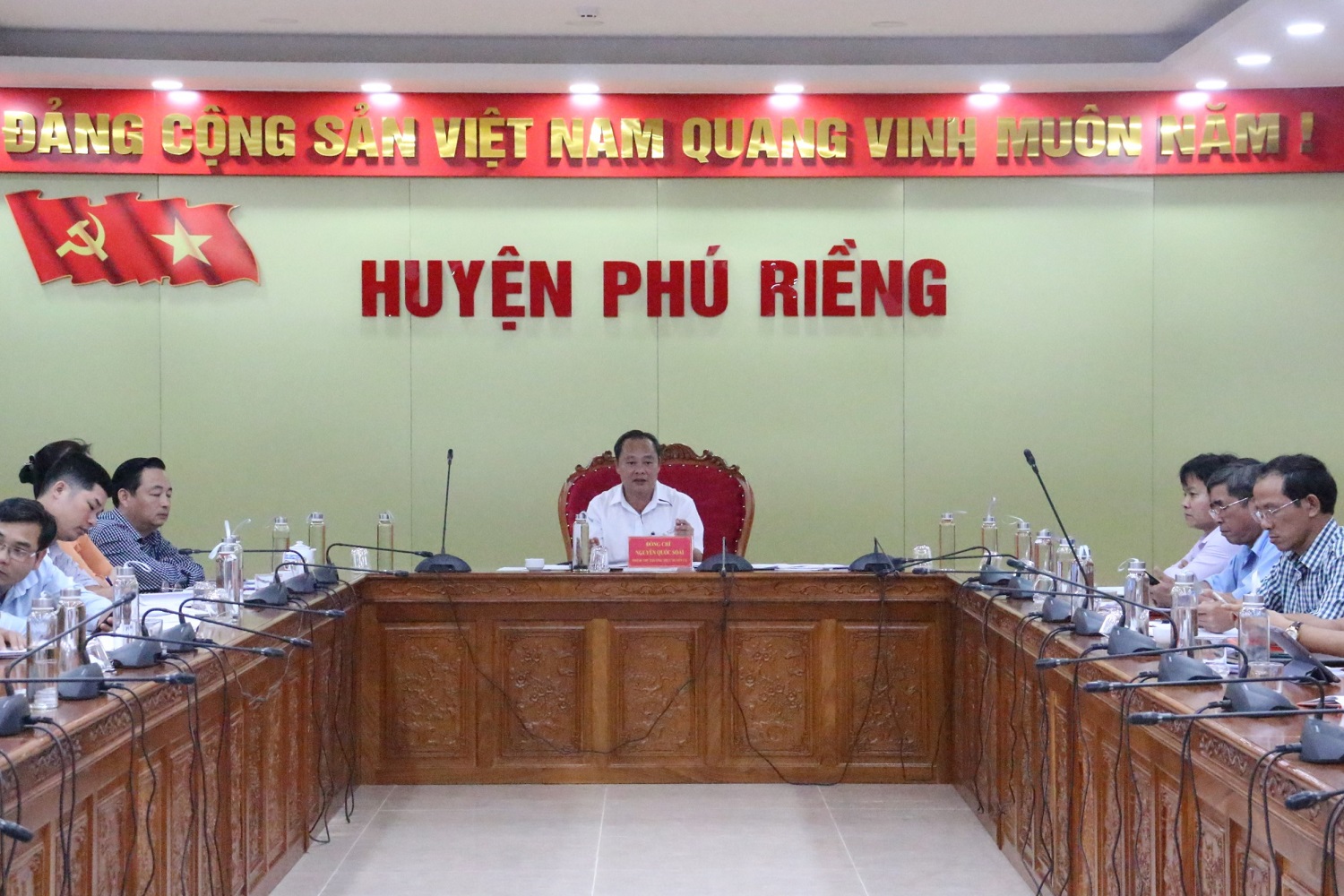 Phú Riềng họp ban chỉ đạo quy chế dân chủ ở cơ sở quý III