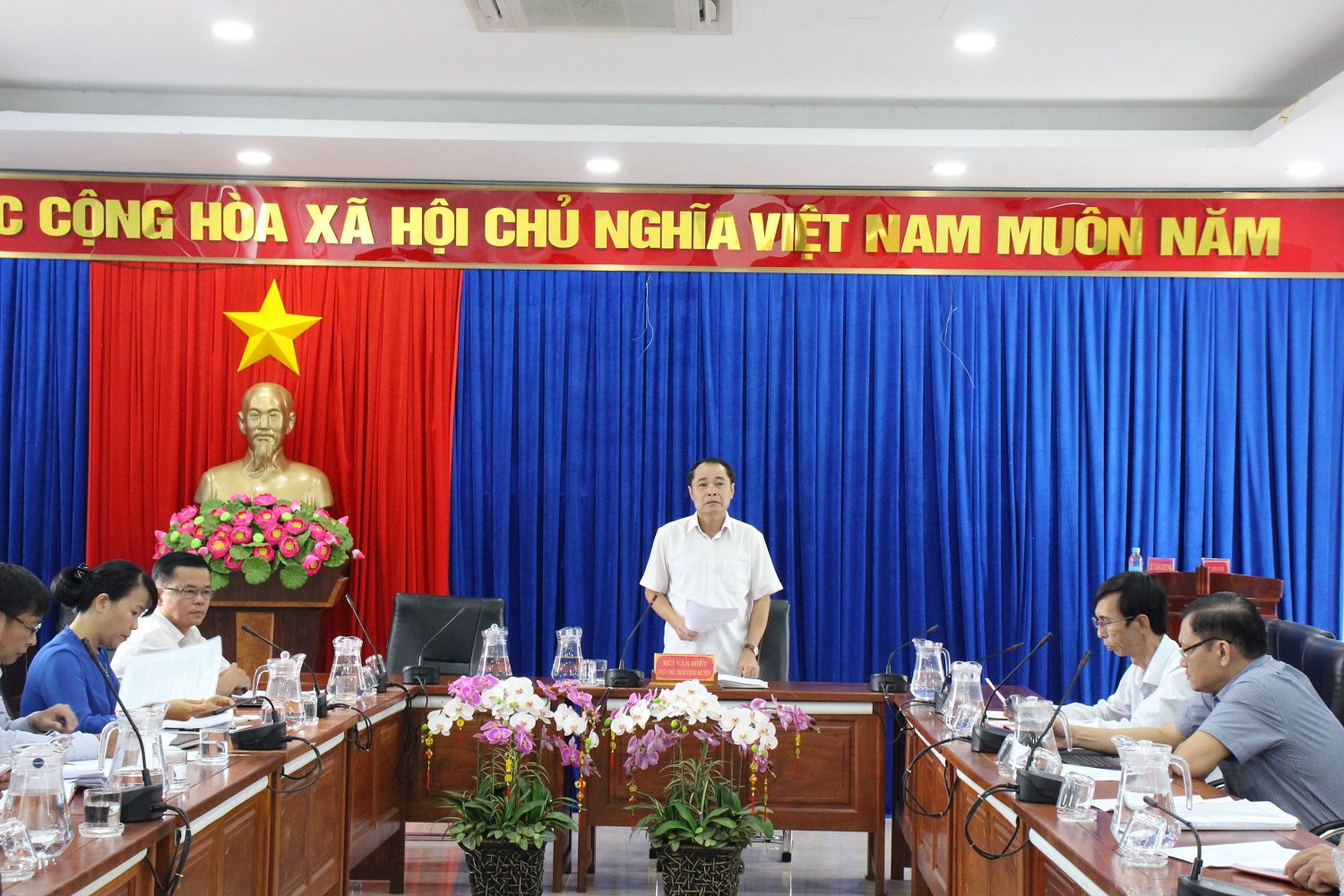 Huyện Phú Riềng giao ban khối văn hóa- xã hội.
