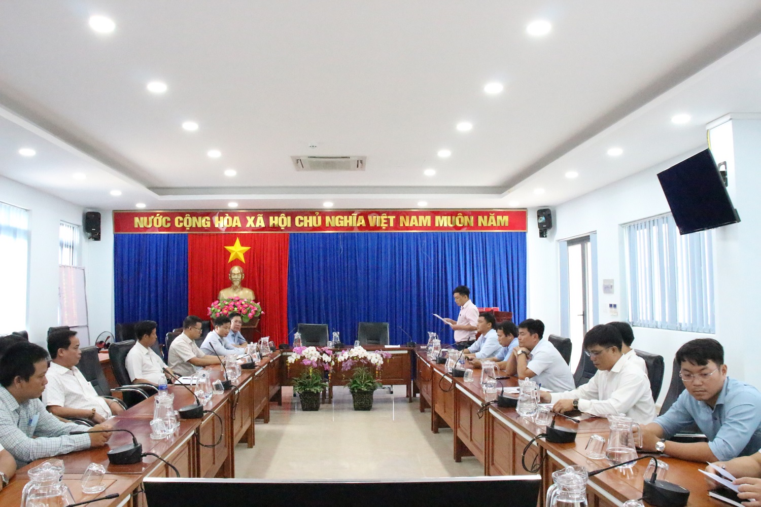 Công bố quyết định kiểm tra trong thi công xây dựng công trình trên địa bàn huyện Phú Riềng.