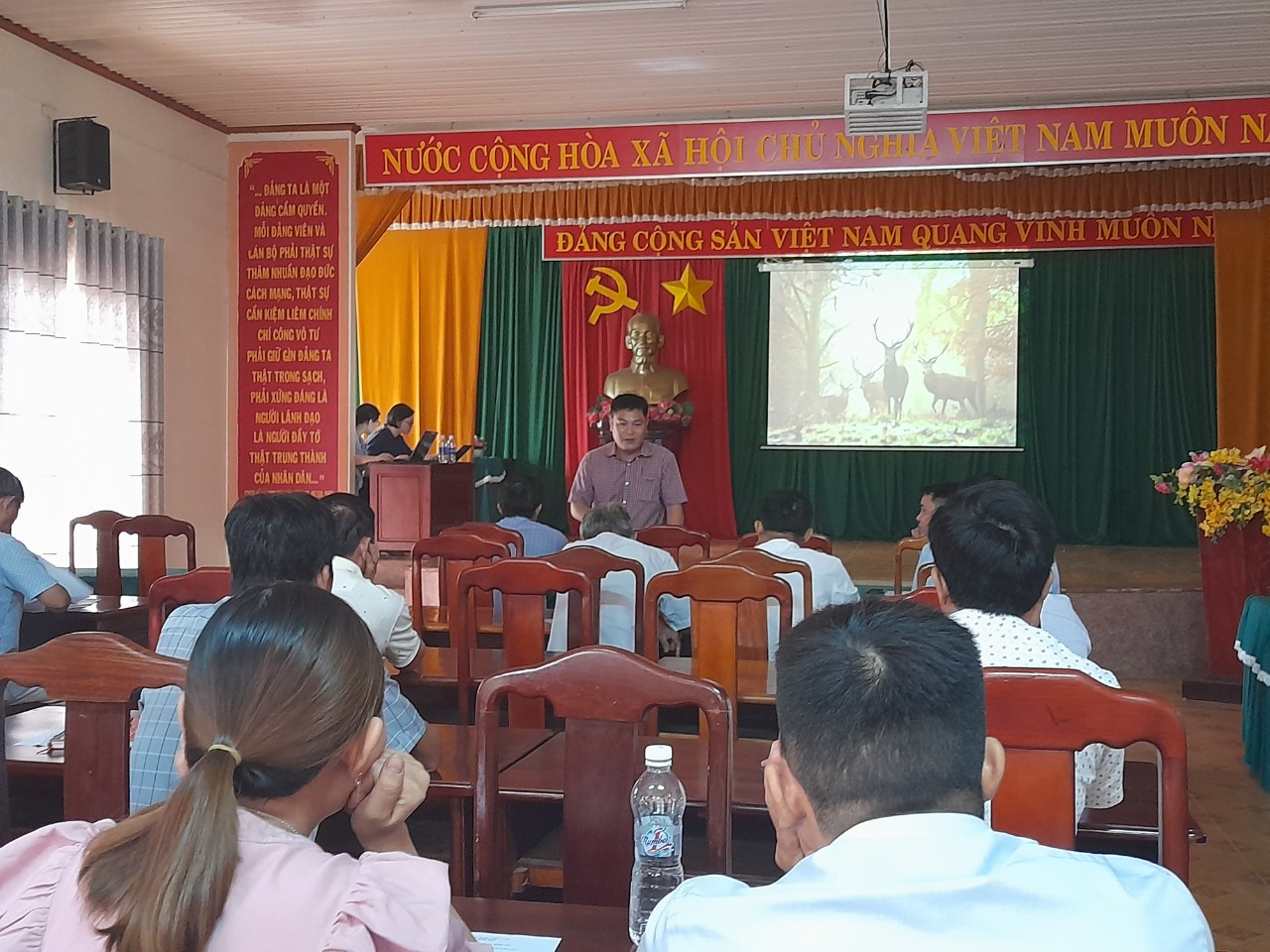 Xã Phú Riềng tổ chức Hội nghị lấy ý kiến dân cư về đồ án quy hoạch chung đô thị Phú Riềng