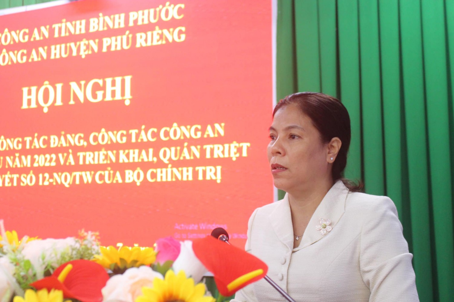 Công an huyện Phú Riềng sơ kết công tác Đảng, công tác công an 6 tháng đầu năm 2022