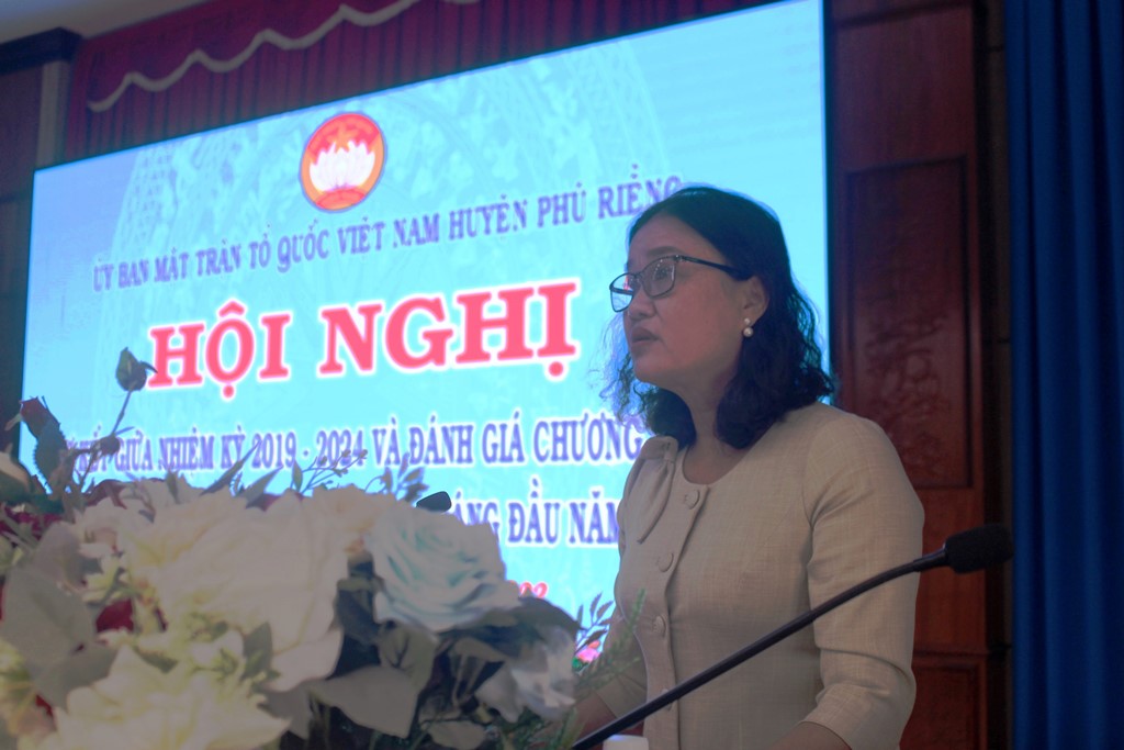 Ủy ban MTTQ Việt Nam huyện Phú Riềng tổ chức hội nghị sơ kết giữa nhiệm kỳ 2919-2024