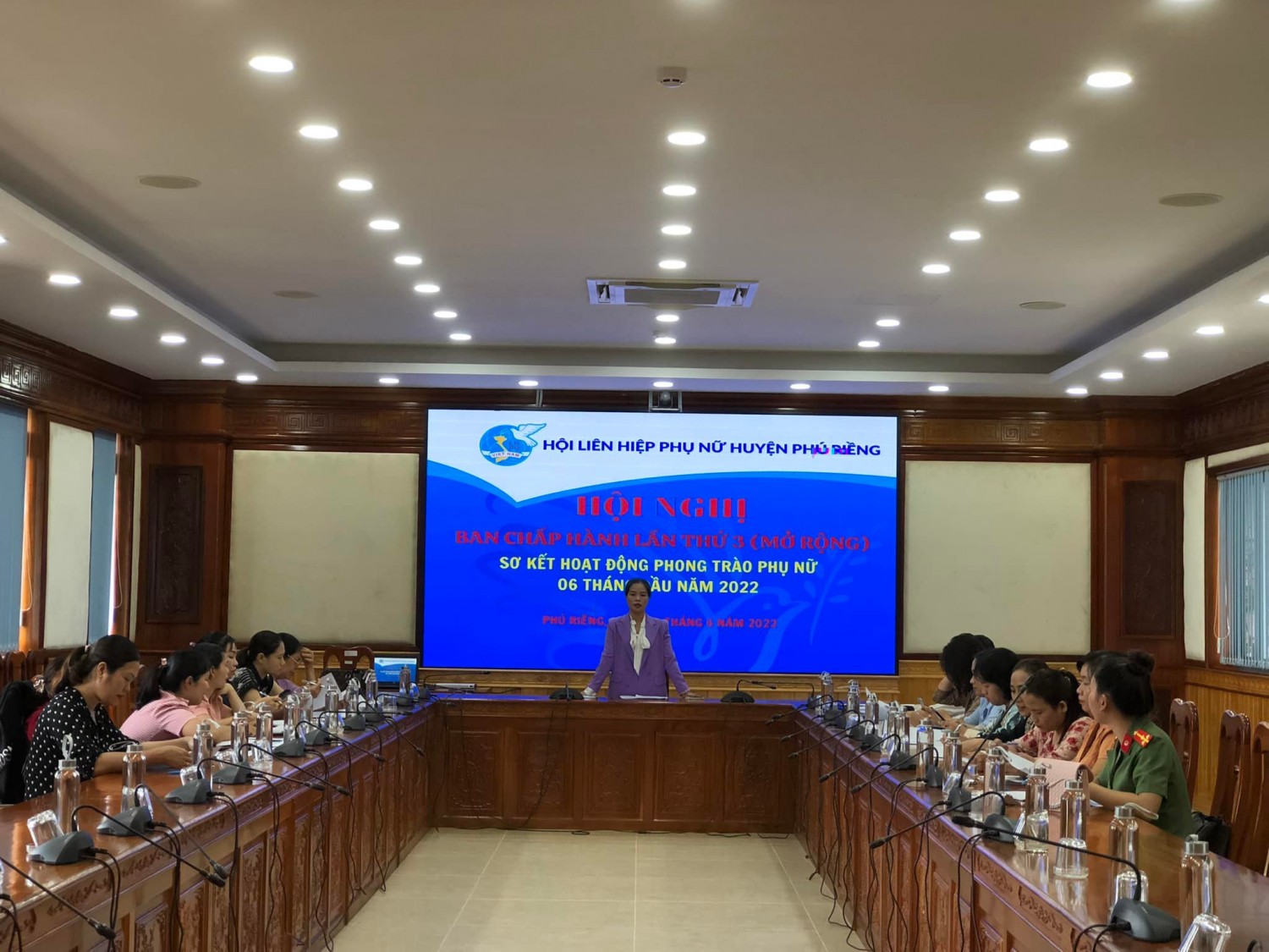Hội LHPN huyện Phú Riềng sơ kết công tác hội và phong trào phụ nữ 06 tháng đầu năm 2022
