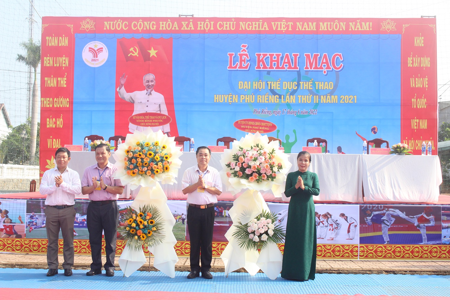 Khai mạc Đại hội Thể dục Thể thao huyện Phú Riềng lần thứ II, năm 2021.
