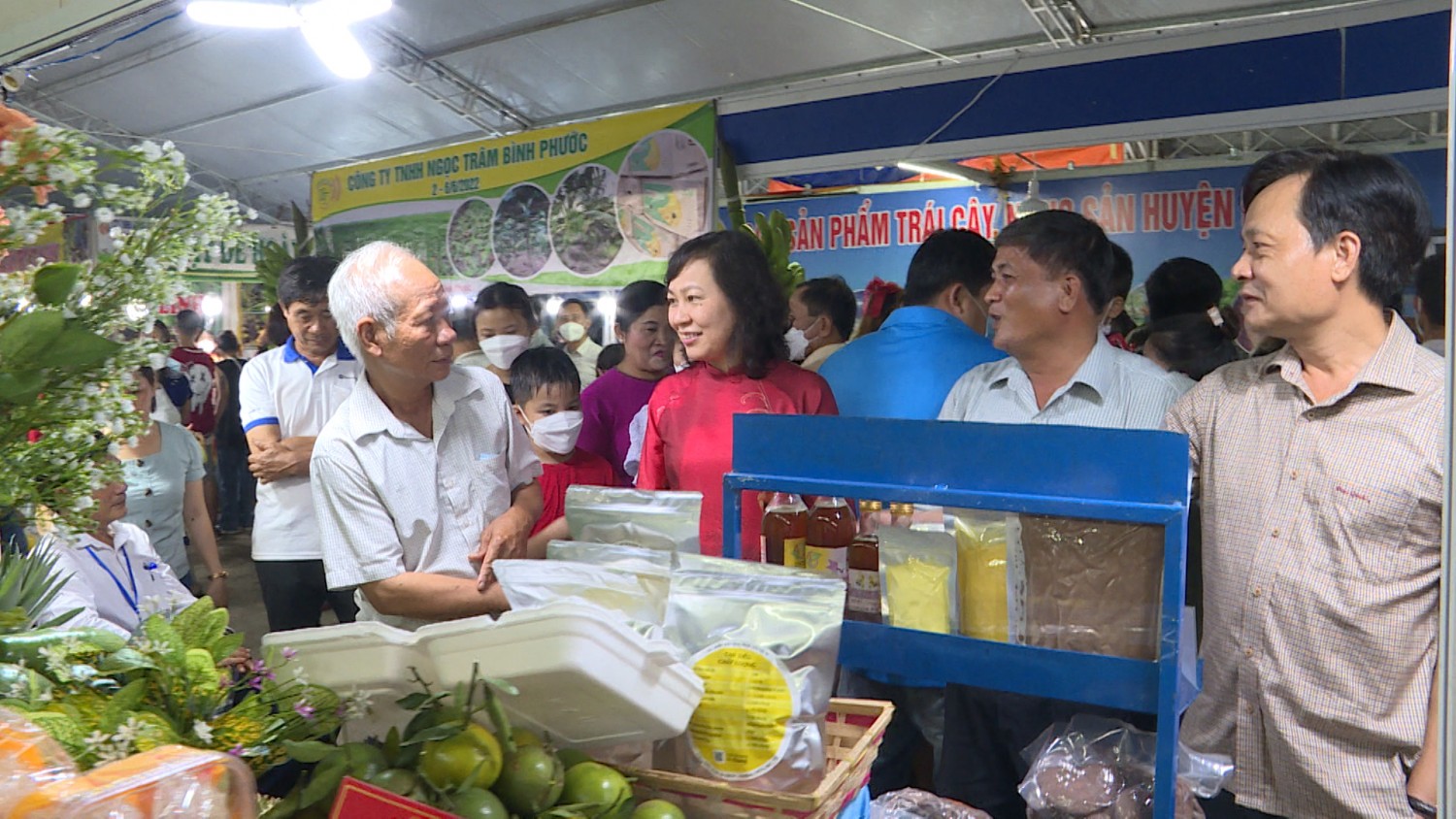 Phú Riềng có 9 đơn vị tham gia hội chợ trái cây và hàng nông sản tỉnh Bình Phước lần thứ V năm 2022