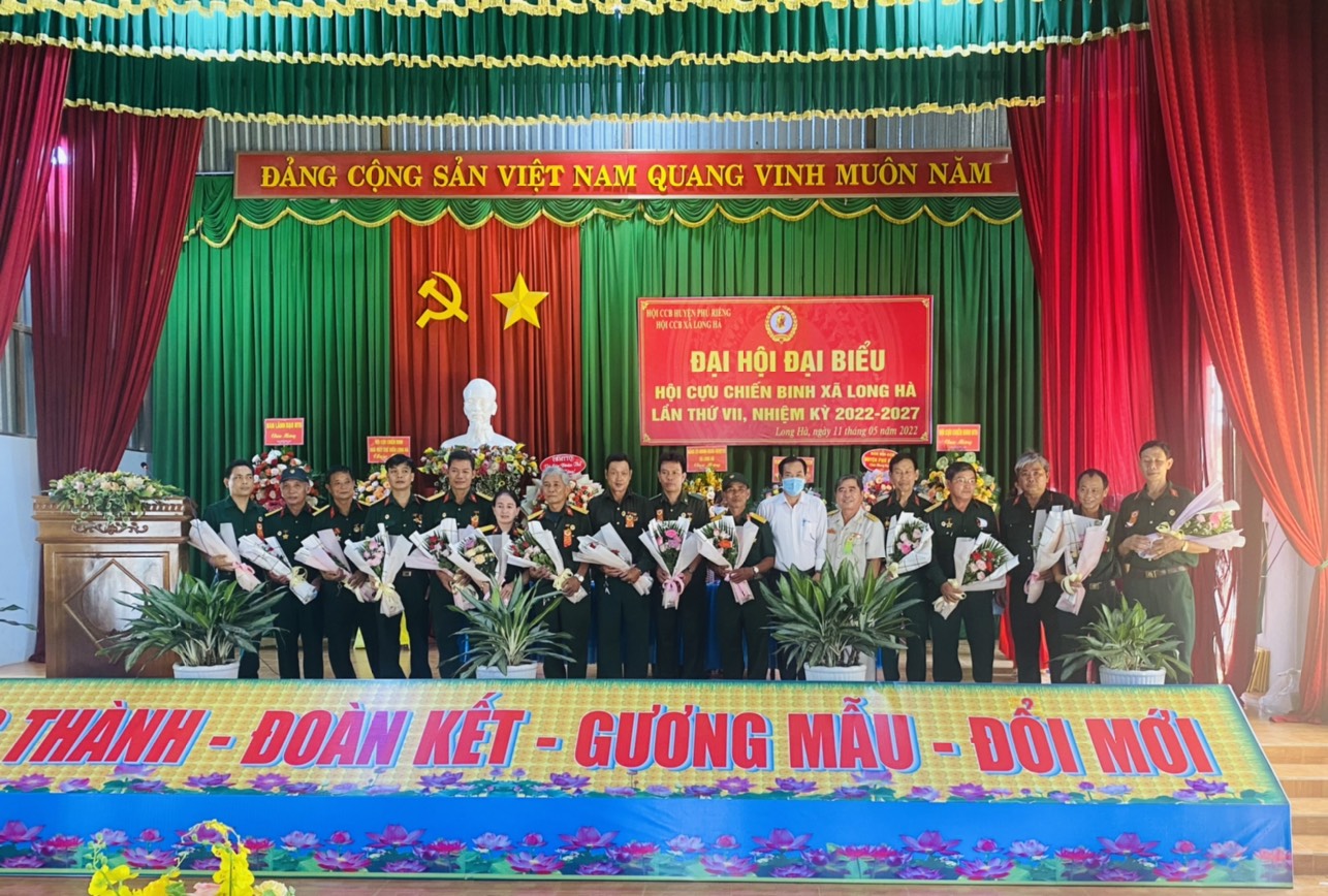 Đại Hội đại biểu hội Cựu chiến binh xã Long Hà lần thứ VII nhiệm kỳ 2022-2027