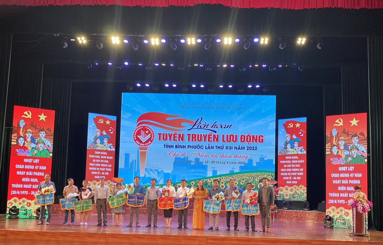 Huyện Phú Riềng đạt giải 3 toàn đoàn Liên hoan tuyên truyền lưu động tỉnh Bình Phước năm 2022.