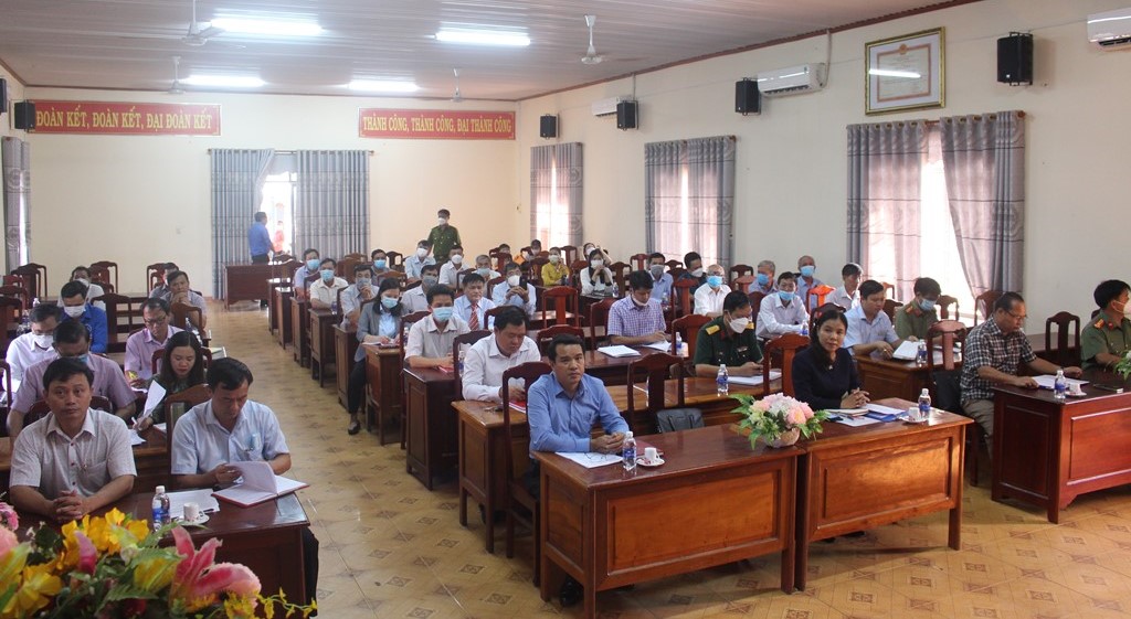 Đảng ủy xã Phú Riềng tổ chức Hội nghị sơ kết công tác Đảng Quý I, triển khai nhiệm vụ Quý II năm 2022