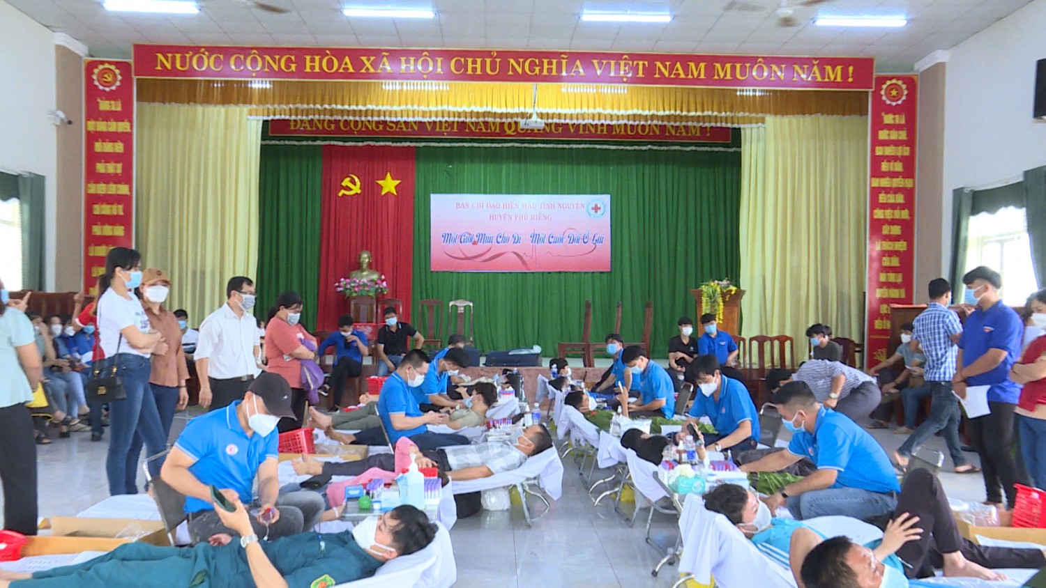 Phú Riềng thu được 384 đơn vị máu tình nguyện đợt 1 năm 2022