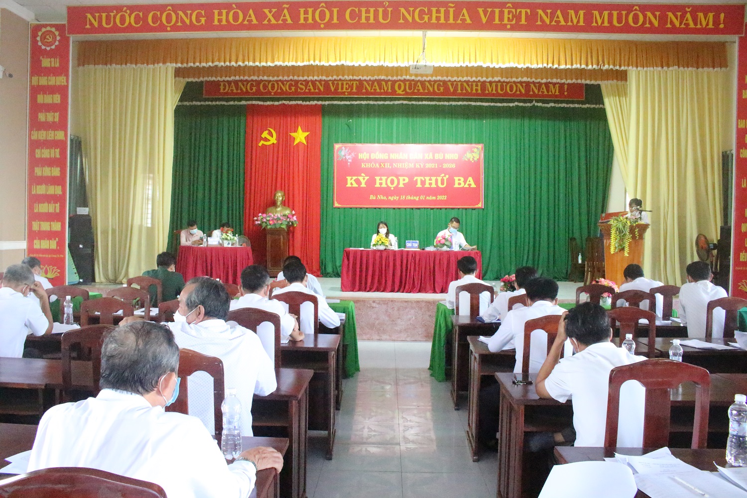 HĐND xã Bù Nho tổ chức kỳ họp thứ ba, khóa XII.