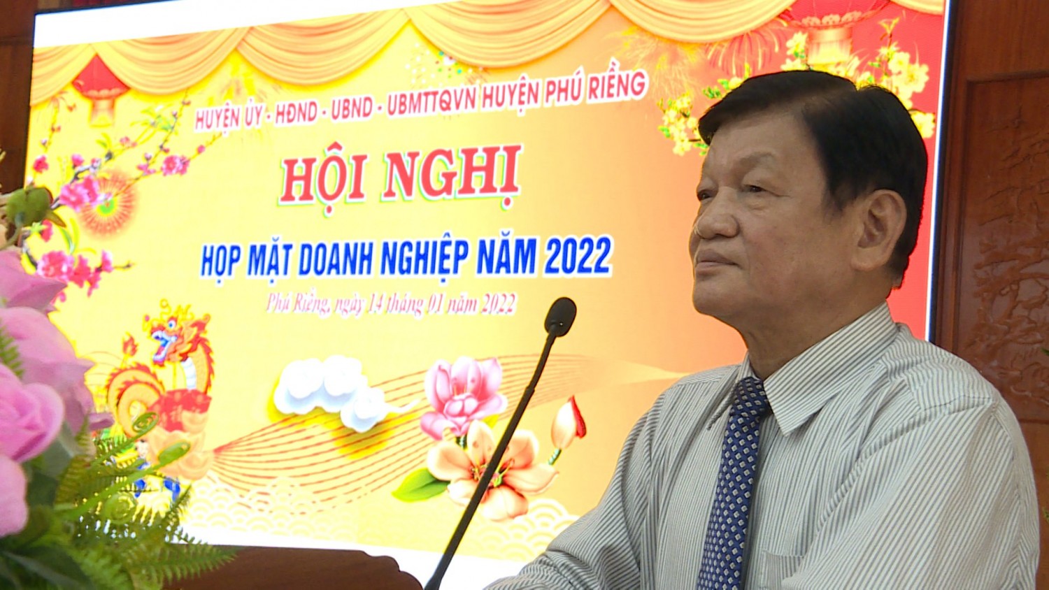 Huyện Phú Riềng họp mặt các doanh nghiệp năm 2022.