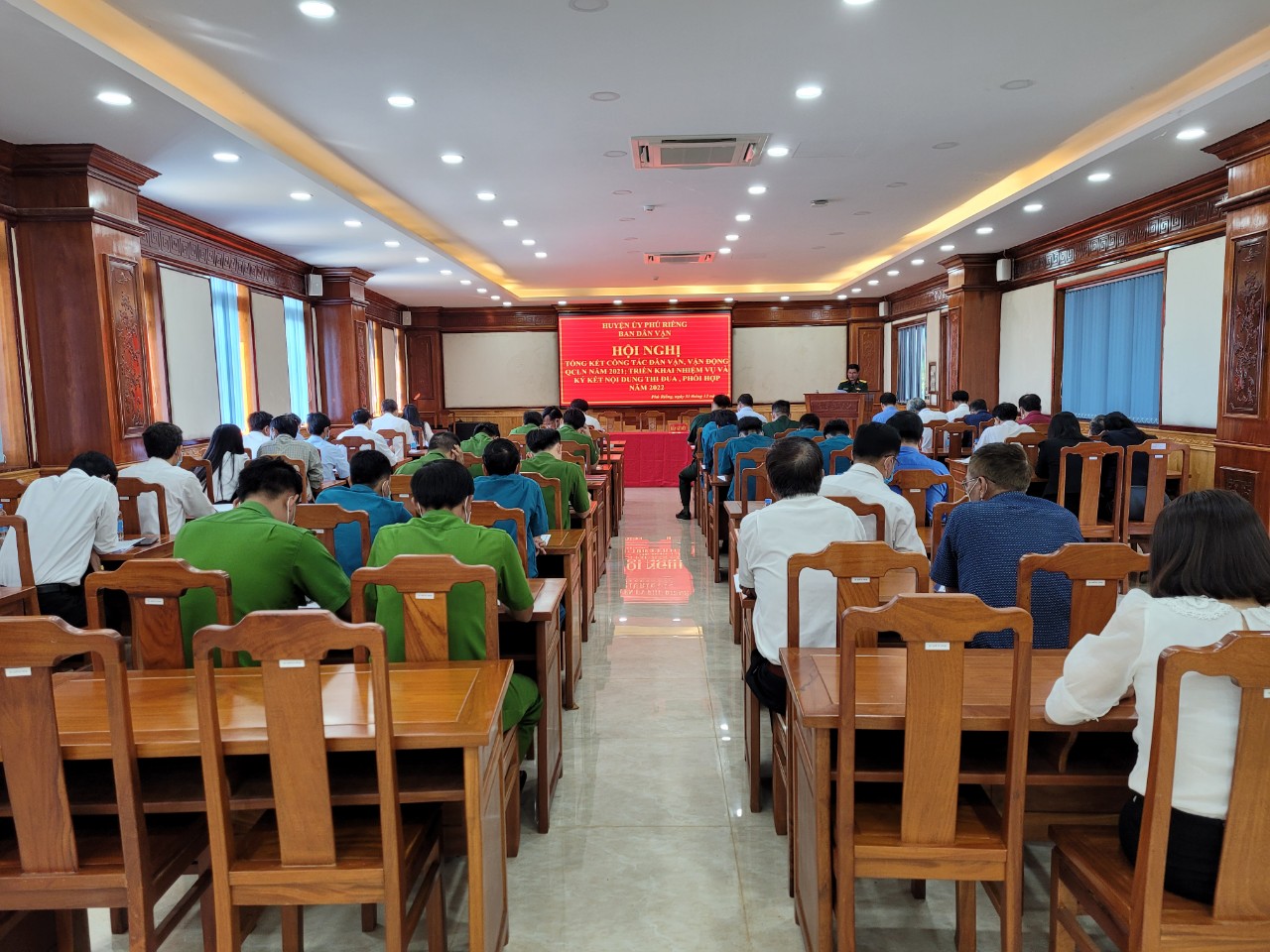 Ban Dân vận Huyện ủy Phú Riềng tổng kết công tác dân vận, vận động quần chúng liên ngành huyện năm 2021