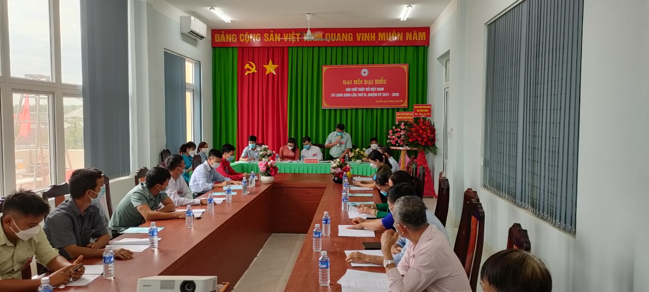 Đại hội Hội chữ thập đỏ xã Long Bình lần thứ VI, nhiệm kỳ 2021-2026