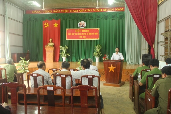 Long Hà tổ chức hội nghị ngày hội toàn dân bảo vệ an ninh tổ quốc năm 2016