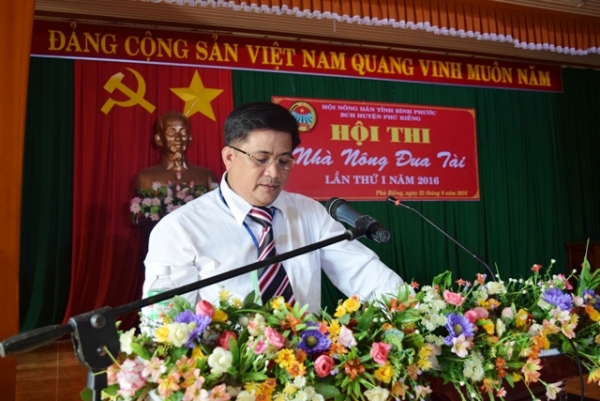Hội thi “Nhà nông đua tài” huyện Phú Riềng lần thứ I năm 2016