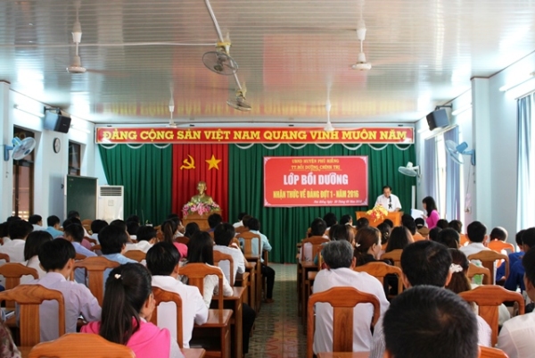 Trung tâm bồi dưỡng chính trị huyện Phú Riềng 01 năm nhìn lại