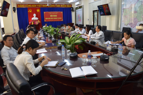 Hội nghị Báo cáo viên trực tuyến huyện Phú Riềng tháng 11/2016