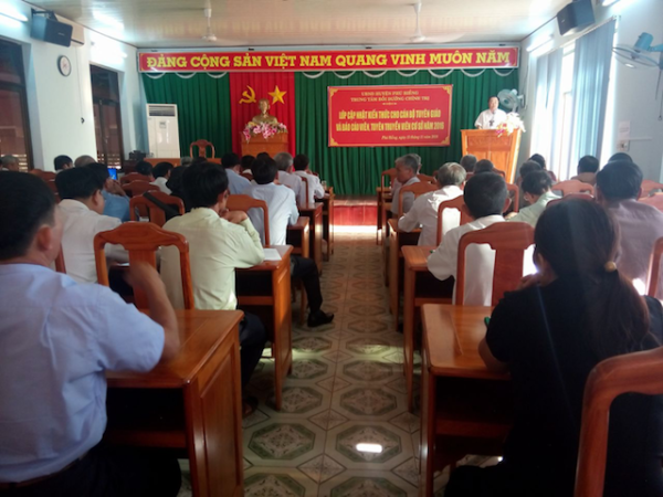 Phú Riềng khai giảng lớp Bồi dưỡng nghiệp vụ công tác tuyên giáo cơ sở năm 2016