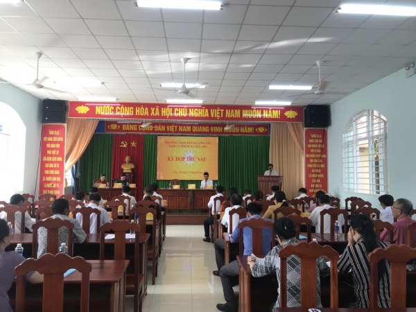 HĐND xã Long Tân đã tổ chức Kỳ họp thứ 6, nhiệm kỳ 2021-2026