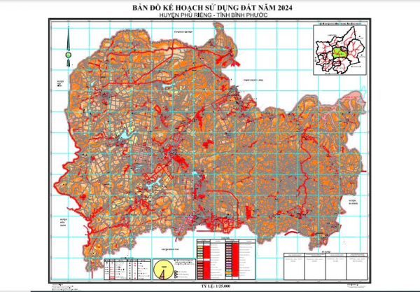 Thông báo: Lấy ý kiến đóng góp Kế hoạch sử dụng đất năm 2024 huyện Phú Riềng.