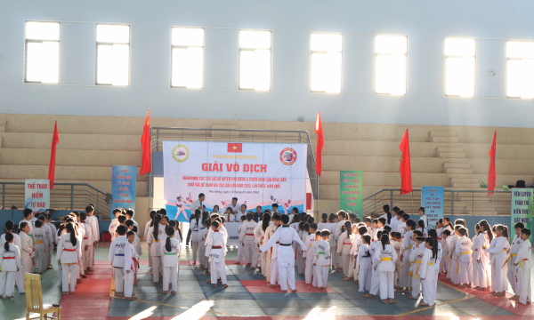 200 võ sinh tham gia Giải vô địch Taekwondo các câu lạc bộ huyện Phú Riềng, lần thứ II, năm 2025.