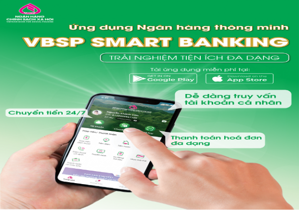 NGÂN HÀNG CHÍNH SÁCH XÃ HỘI MIỄN 100% PHÍ CHUYỂN TIỀN KHI SỬ DỤNG DỊCH VỤ MOBILE BANKING KỂ TỪ NGÀY 01/01/2025.