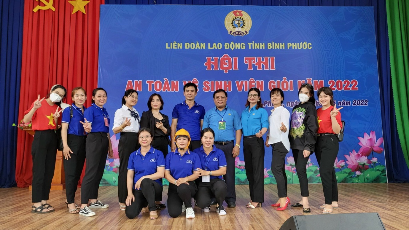 Phú Riềng đạt giải khuyến khích Hội thi an toàn vệ sinh viên giỏi năm 2022
