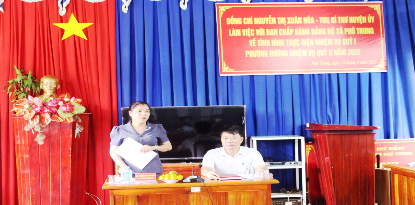 Đảng bộ xã Phú Trung cần có kế hoạch chi tiết, cụ thể hoàn thành 3 tiêu chí nông thôn mới.