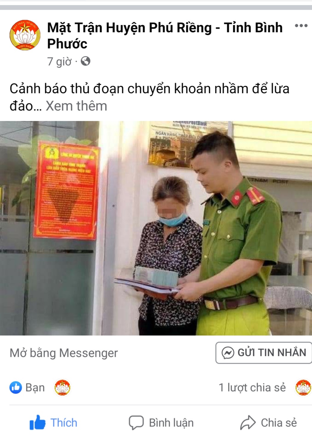 Thành lập Fanpage Mặt trận huyện Phú Riềng và Mặt trận 10 xã trên địa bàn